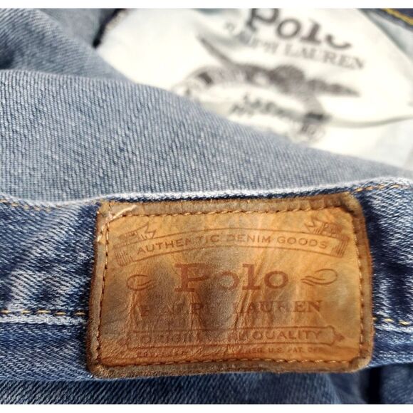 VTG Jeans Polo Ralph Lauren The Classic 36x30 Button & Zip Medium Wash Denim - Picture 10 of 11